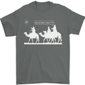 Are We Nearly there Yet? Funny Christmas Mens T-Shirt Cotton Gildan Charcoal