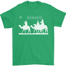 Are We Nearly there Yet? Funny Christmas Mens T-Shirt Cotton Gildan Irish Green
