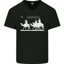 Are We Nearly there Yet? Funny Christmas Mens V-Neck Cotton T-Shirt Black