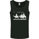 Are We Nearly there Yet? Funny Christmas Mens Vest Tank Top Black