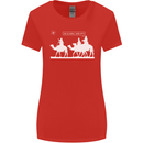Are We Nearly there Yet? Funny Christmas Womens Wider Cut T-Shirt Red