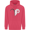 Aries Goat Head Star Sign Childrens Kids Hoodie Heliconia