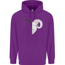 Aries Goat Head Star Sign Childrens Kids Hoodie Purple