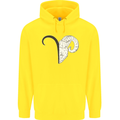 Aries Goat Head Star Sign Childrens Kids Hoodie Yellow