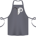 Aries Goat Head Star Sign Cotton Apron 100% Organic Steel