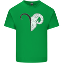 Aries Goat Head Star Sign Kids T-Shirt Childrens Irish Green