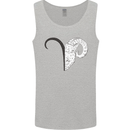 Aries Goat Head Star Sign Mens Vest Tank Top Sports Grey