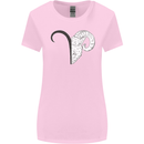 Aries Goat Head Star Sign Womens Wider Cut T-Shirt Light Pink
