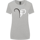 Aries Goat Head Star Sign Womens Wider Cut T-Shirt Sports Grey