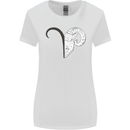 Aries Goat Head Star Sign Womens Wider Cut T-Shirt White