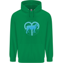 Aries Star Sign Childrens Kids Hoodie Irish Green