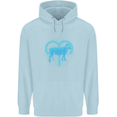 Aries Star Sign Childrens Kids Hoodie Light Blue