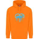 Aries Star Sign Childrens Kids Hoodie Orange