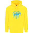 Aries Star Sign Childrens Kids Hoodie Yellow