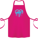 Aries Star Sign Cotton Apron 100% Organic Pink