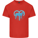 Aries Star Sign Kids T-Shirt Childrens Red