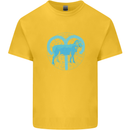 Aries Star Sign Kids T-Shirt Childrens Yellow