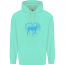 Aries Star Sign Mens 80% Cotton Hoodie Peppermint