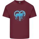 Aries Star Sign Mens Cotton T-Shirt Tee Top Maroon