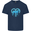 Aries Star Sign Mens Cotton T-Shirt Tee Top Navy Blue