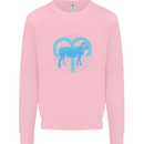 Aries Star Sign Mens Sweatshirt Jumper Light Pink