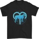 Aries Star Sign Mens T-Shirt 100% Cotton Black