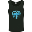 Aries Star Sign Mens Vest Tank Top Black