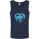 Aries Star Sign Mens Vest Tank Top Navy Blue