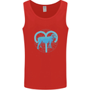 Aries Star Sign Mens Vest Tank Top Red