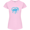 Aries Star Sign Womens Petite Cut T-Shirt Light Pink