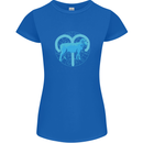 Aries Star Sign Womens Petite Cut T-Shirt Royal Blue