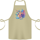 Artemis Greek Goddess of Wild Animals Cotton Apron 100% Organic Khaki