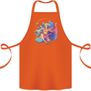 Artemis Greek Goddess of Wild Animals Cotton Apron 100% Organic Orange