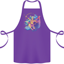 Artemis Greek Goddess of Wild Animals Cotton Apron 100% Organic Purple