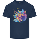 Artemis Greek Goddess of Wild Animals Kids T-Shirt Childrens Navy Blue