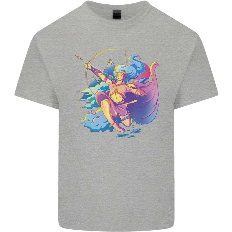 Artemis Greek Goddess of Wild Animals Kids T-Shirt Childrens Sports Grey