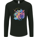 Artemis Greek Goddess of Wild Animals Mens Long Sleeve T-Shirt Black