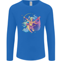 Artemis Greek Goddess of Wild Animals Mens Long Sleeve T-Shirt Royal Blue