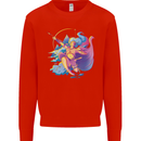 Artemis Greek Goddess of Wild Animals Mens Sweatshirt Jumper Bright Red
