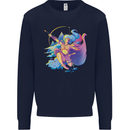 Artemis Greek Goddess of Wild Animals Mens Sweatshirt Jumper Navy Blue