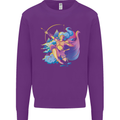 Artemis Greek Goddess of Wild Animals Mens Sweatshirt Jumper Purple