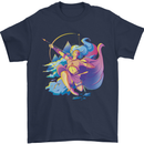 Artemis Greek Goddess of Wild Animals Mens T-Shirt Cotton Gildan Navy Blue