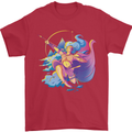 Artemis Greek Goddess of Wild Animals Mens T-Shirt Cotton Gildan Red