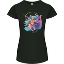 Artemis Greek Goddess of Wild Animals Womens Petite Cut T-Shirt Black