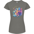 Artemis Greek Goddess of Wild Animals Womens Petite Cut T-Shirt Charcoal
