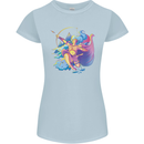 Artemis Greek Goddess of Wild Animals Womens Petite Cut T-Shirt Light Blue