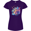 Artemis Greek Goddess of Wild Animals Womens Petite Cut T-Shirt Purple
