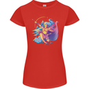 Artemis Greek Goddess of Wild Animals Womens Petite Cut T-Shirt Red