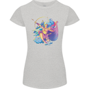 Artemis Greek Goddess of Wild Animals Womens Petite Cut T-Shirt Sports Grey