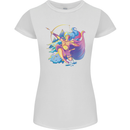 Artemis Greek Goddess of Wild Animals Womens Petite Cut T-Shirt White